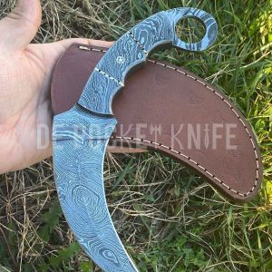 Custom Steel Hunting Fix Blade Knife 