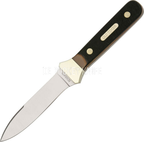 Boot KNIFE Fixed w/ Brown Sawcut Delrin Handle 7 7/8″