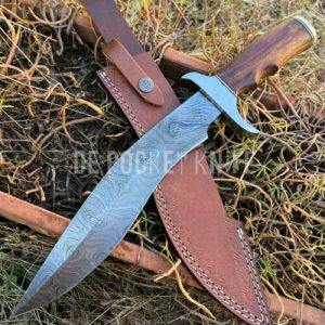Handmade Steel Hunting Knife With Sheath 