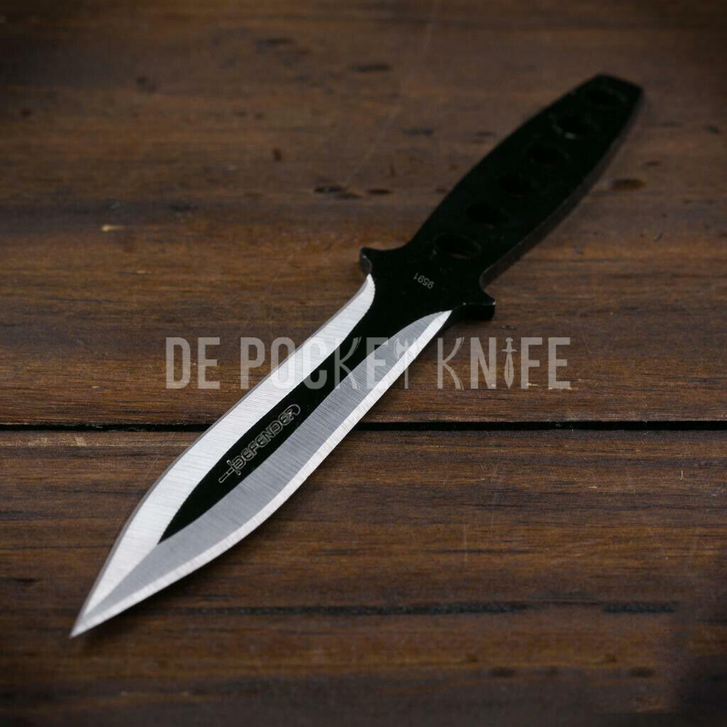 12pc Throwing Knives 6″ Black Ninja 